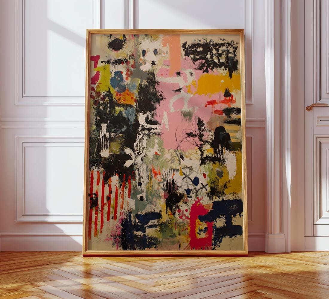 Large Abstract Expressionist Painting wall art print