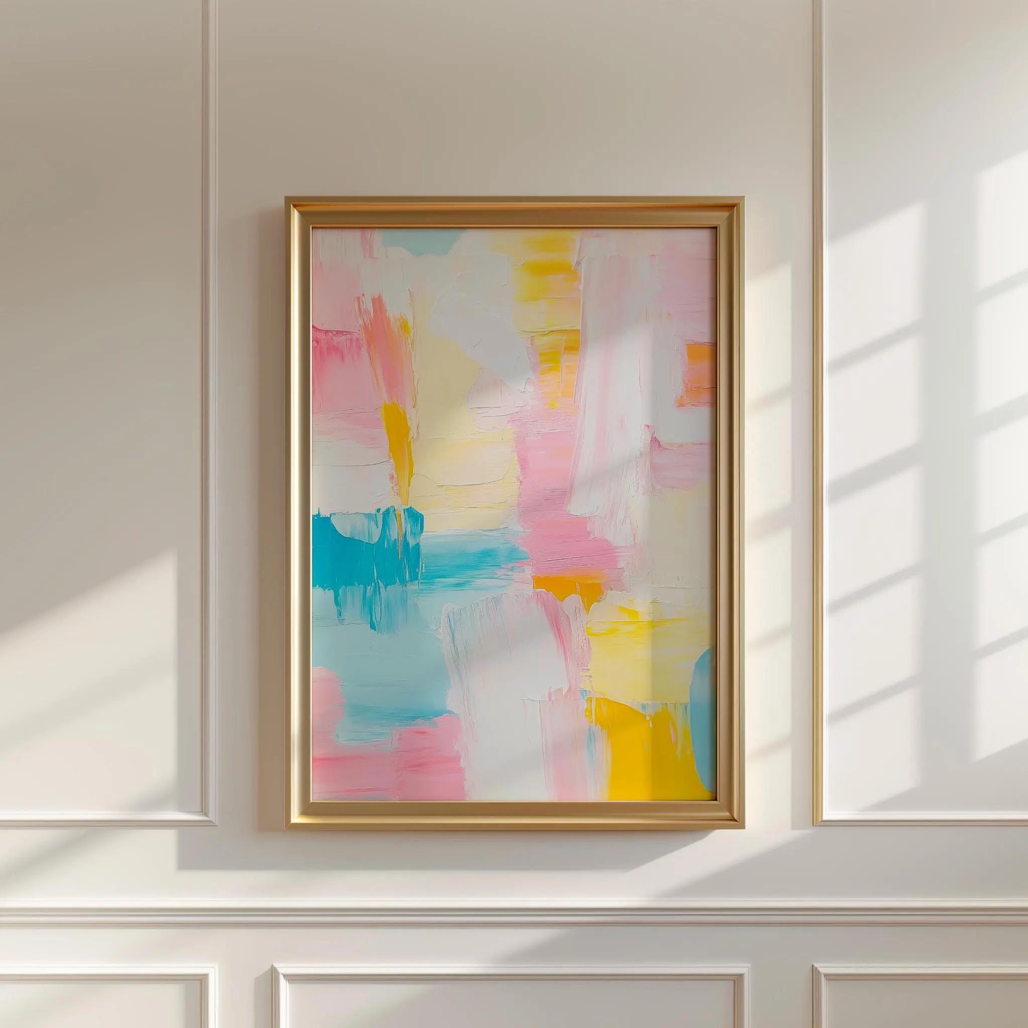 Pastel Abstract Wall wall art print
