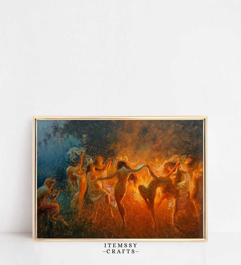 Dancing Witches wall art print