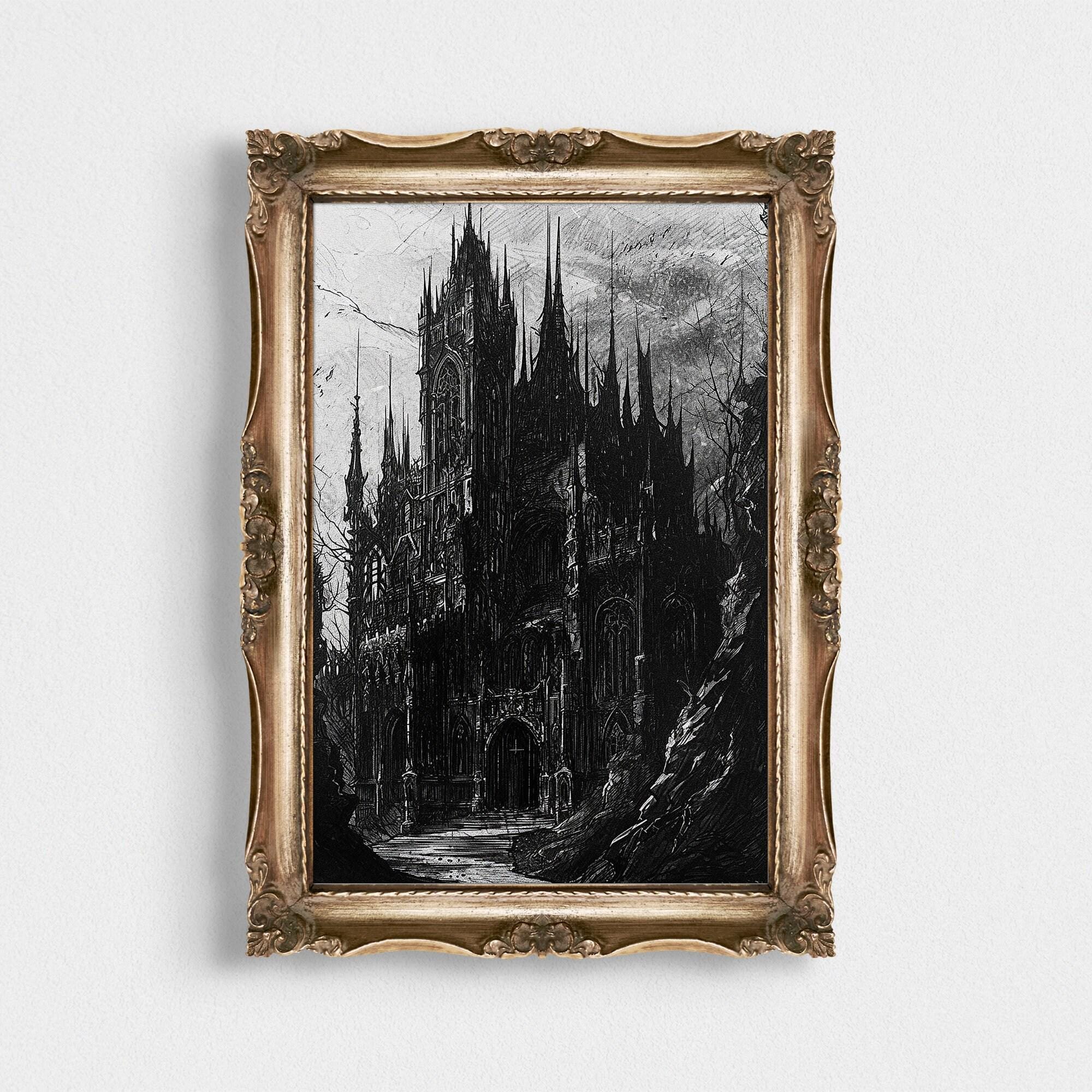 Gothic Castle Wall wall art print