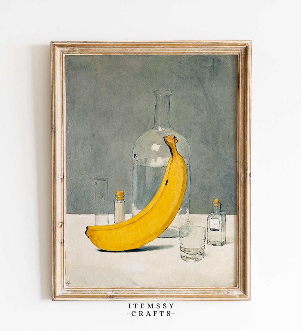 Banana Still Life Wall wall art print