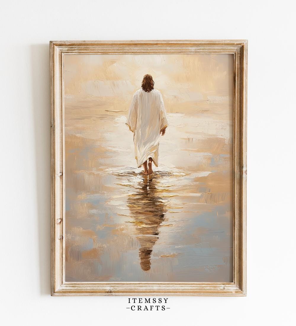Jesus Walking on Water wall art print