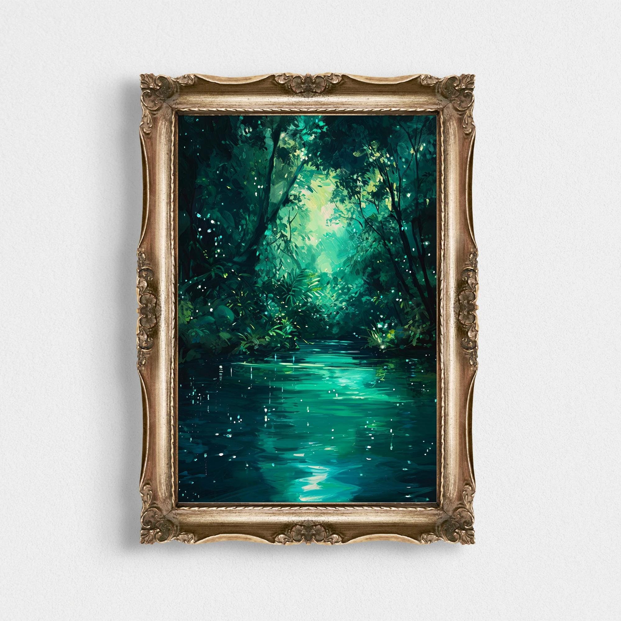 Enchanted Forest River Wall wall art print
