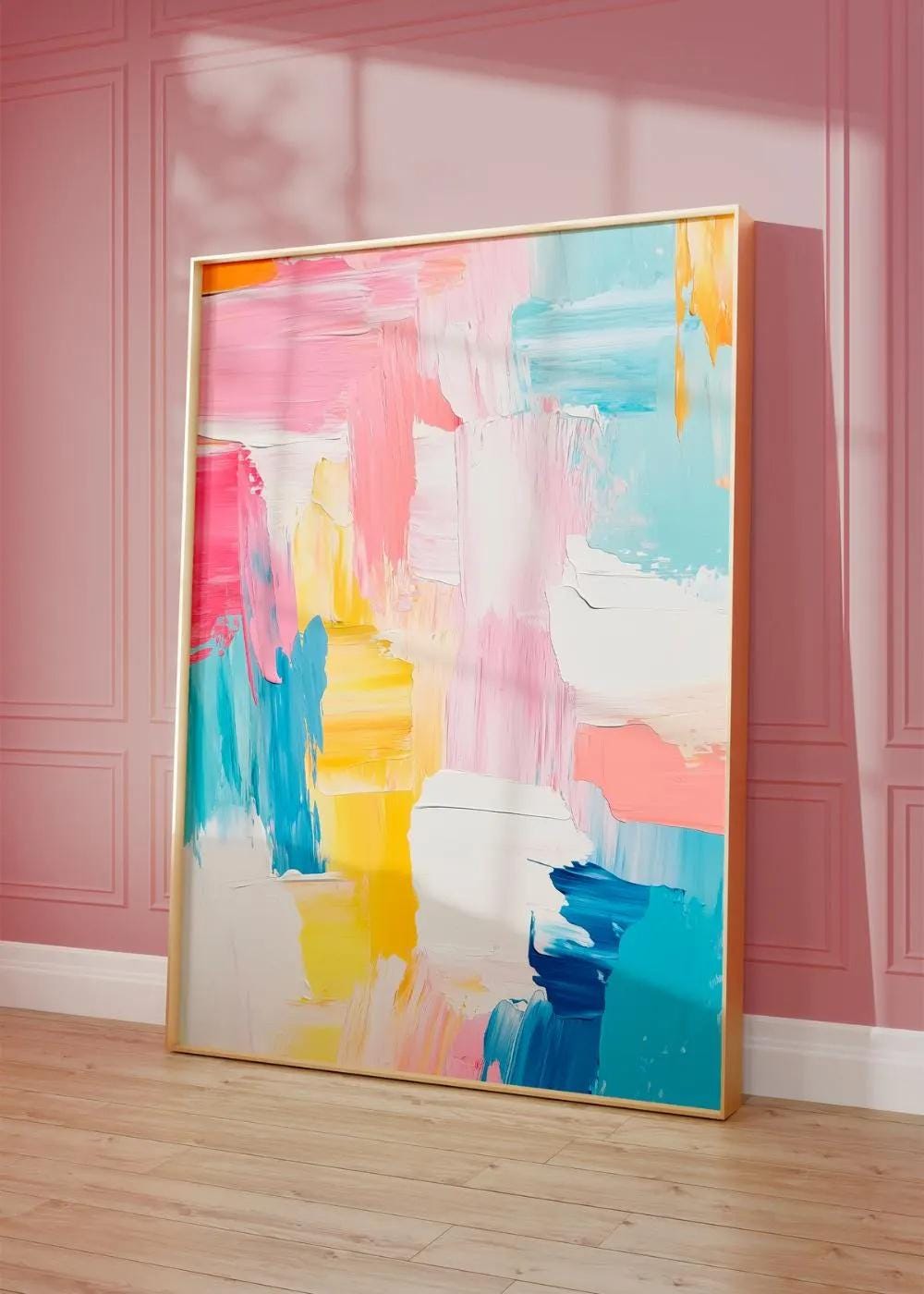 Pastel Abstract Wall wall art print