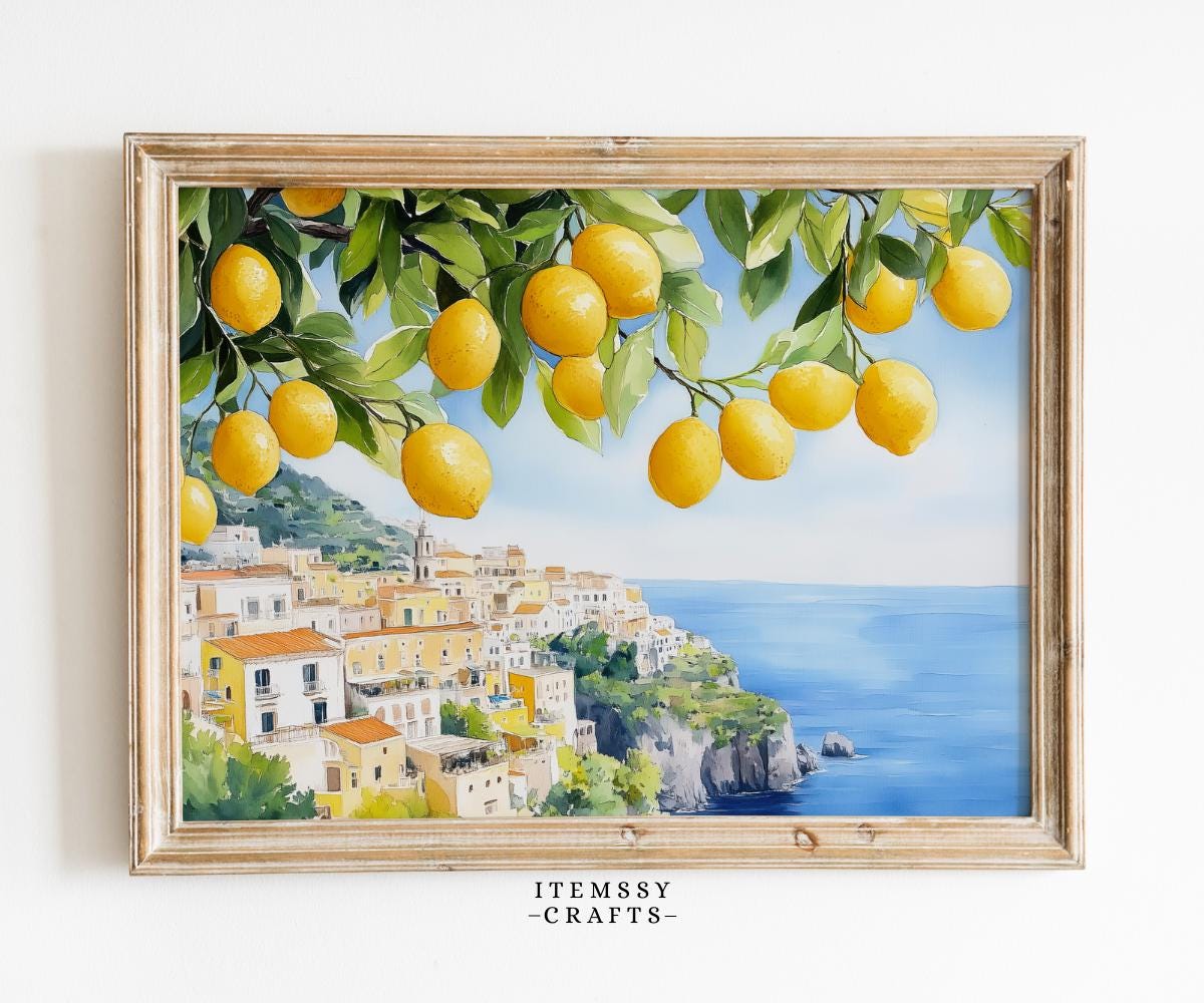 Amalfi Coast Lemon Tree Wall wall art print