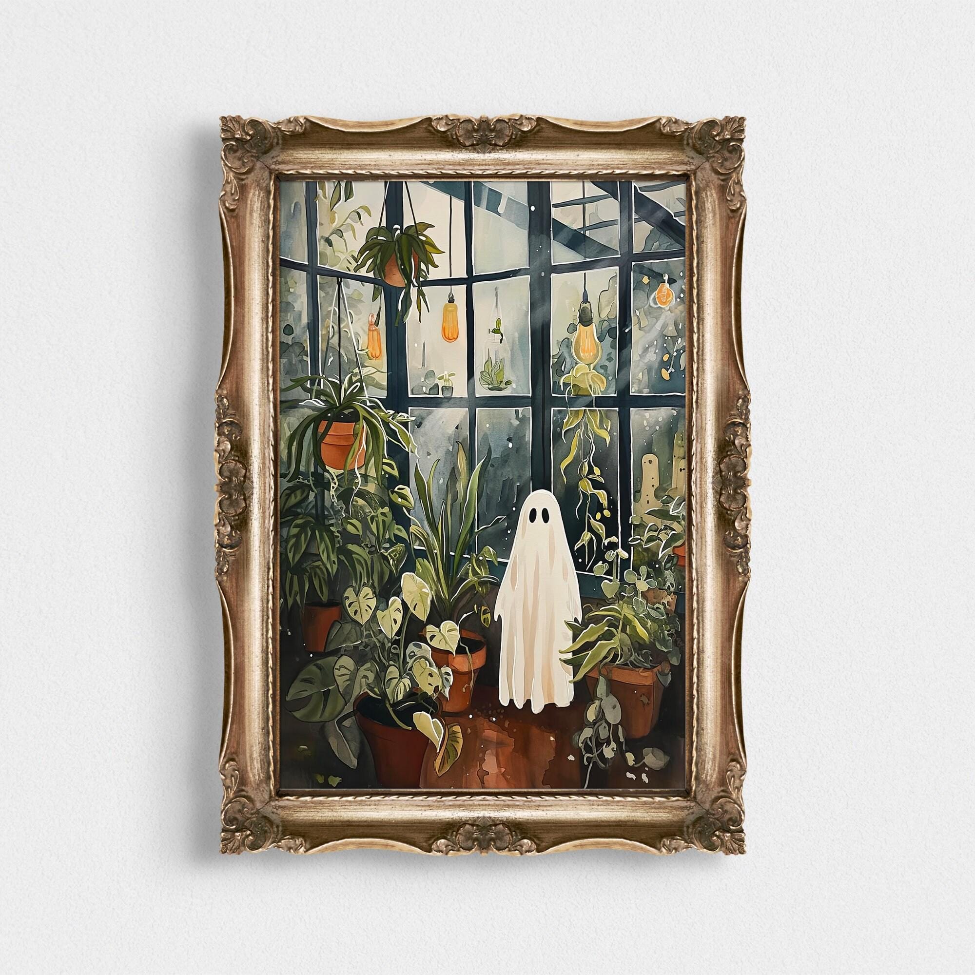 Ghost in Greenhouse Plant Room wall art print