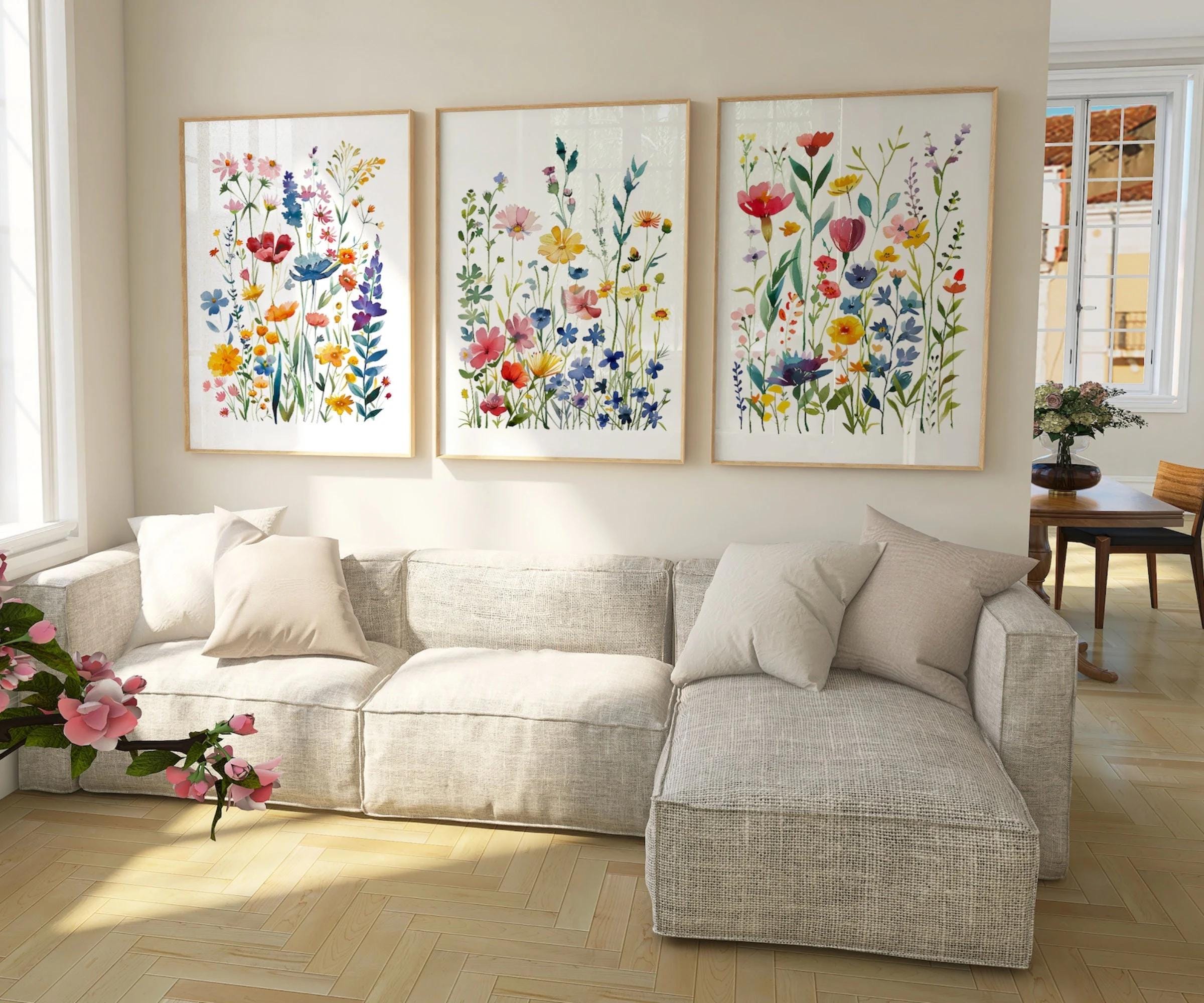 Wildflower Set of 3 Prints wall art print