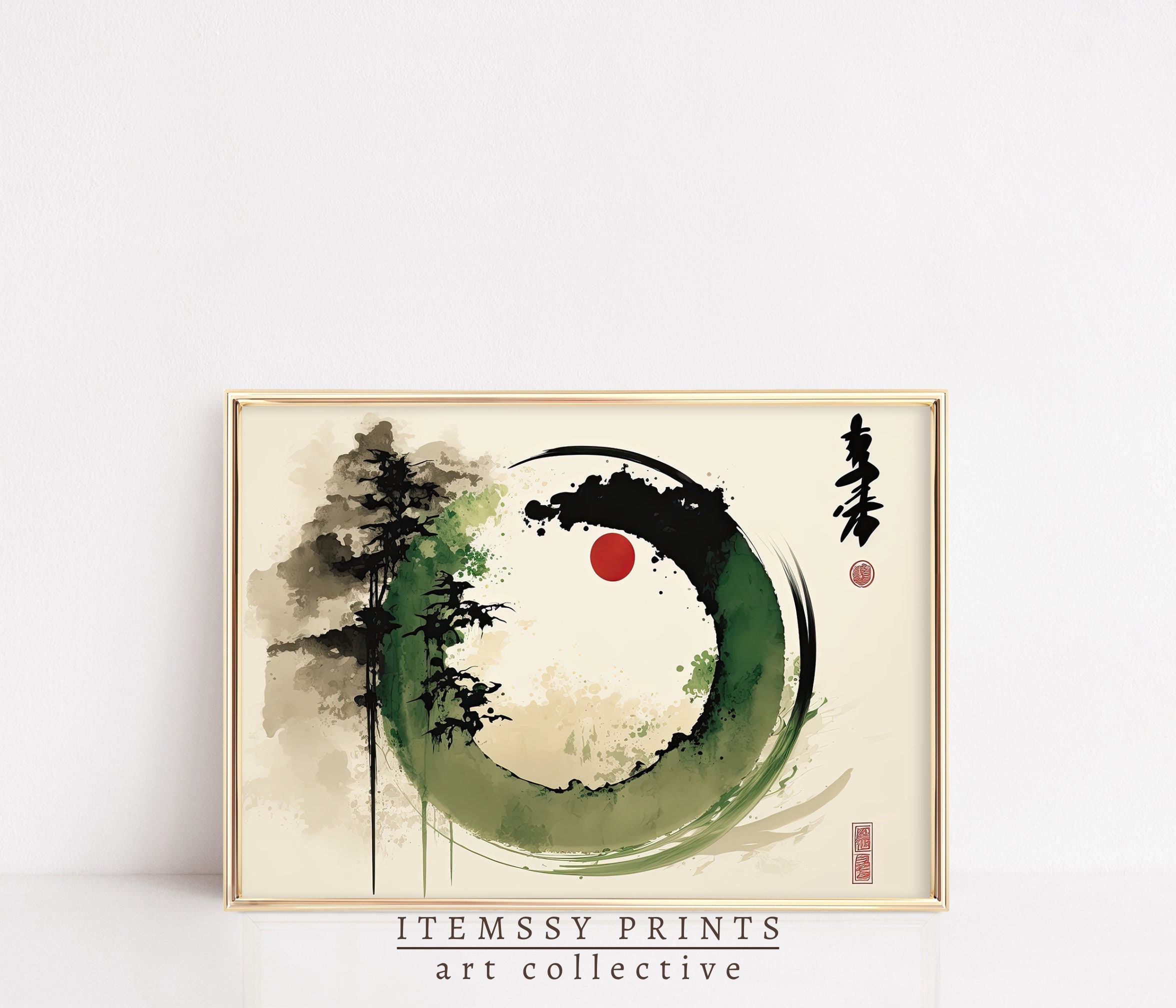 Vintage Japanese wall art print