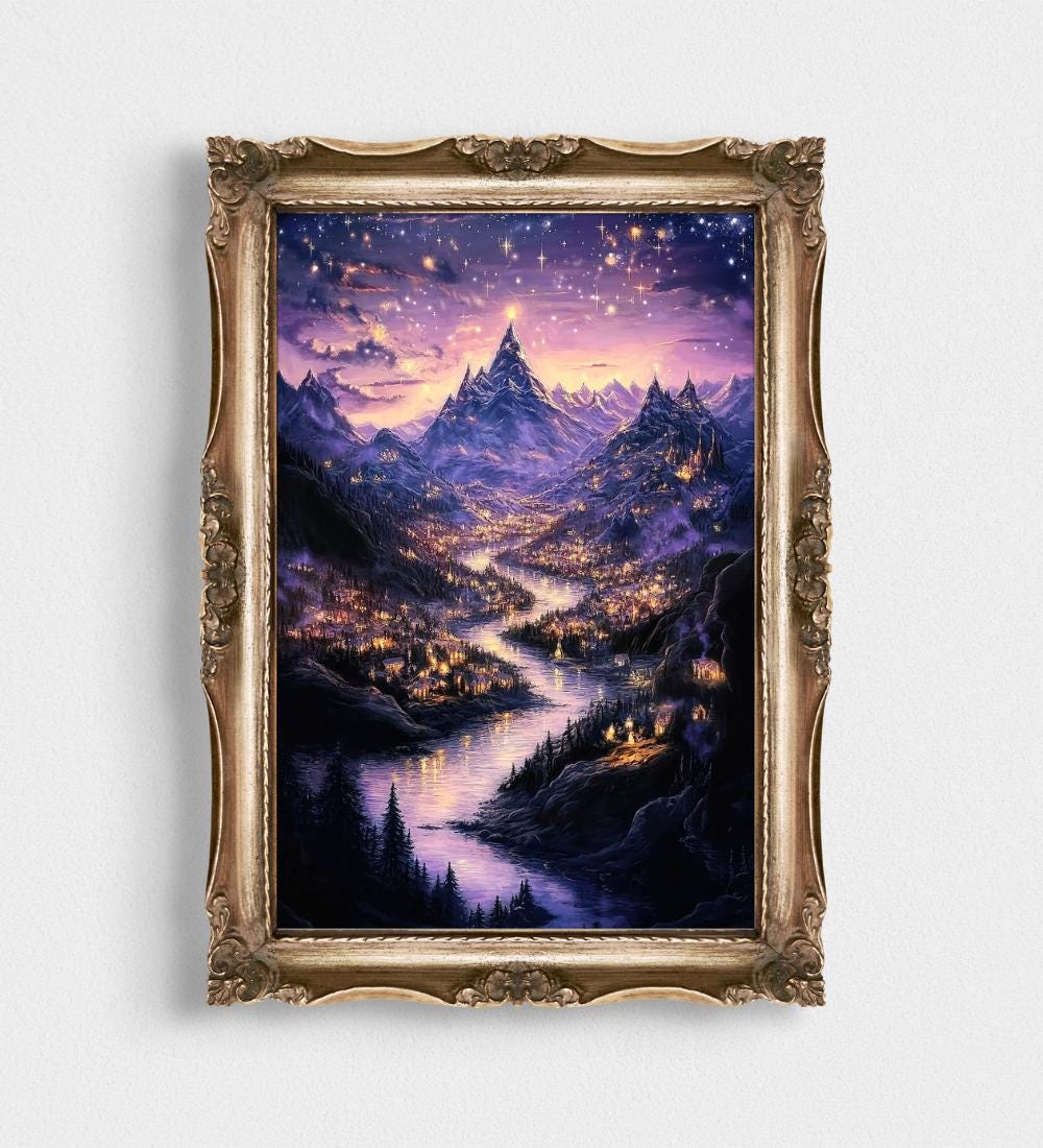 Celestial Night Court wall art print