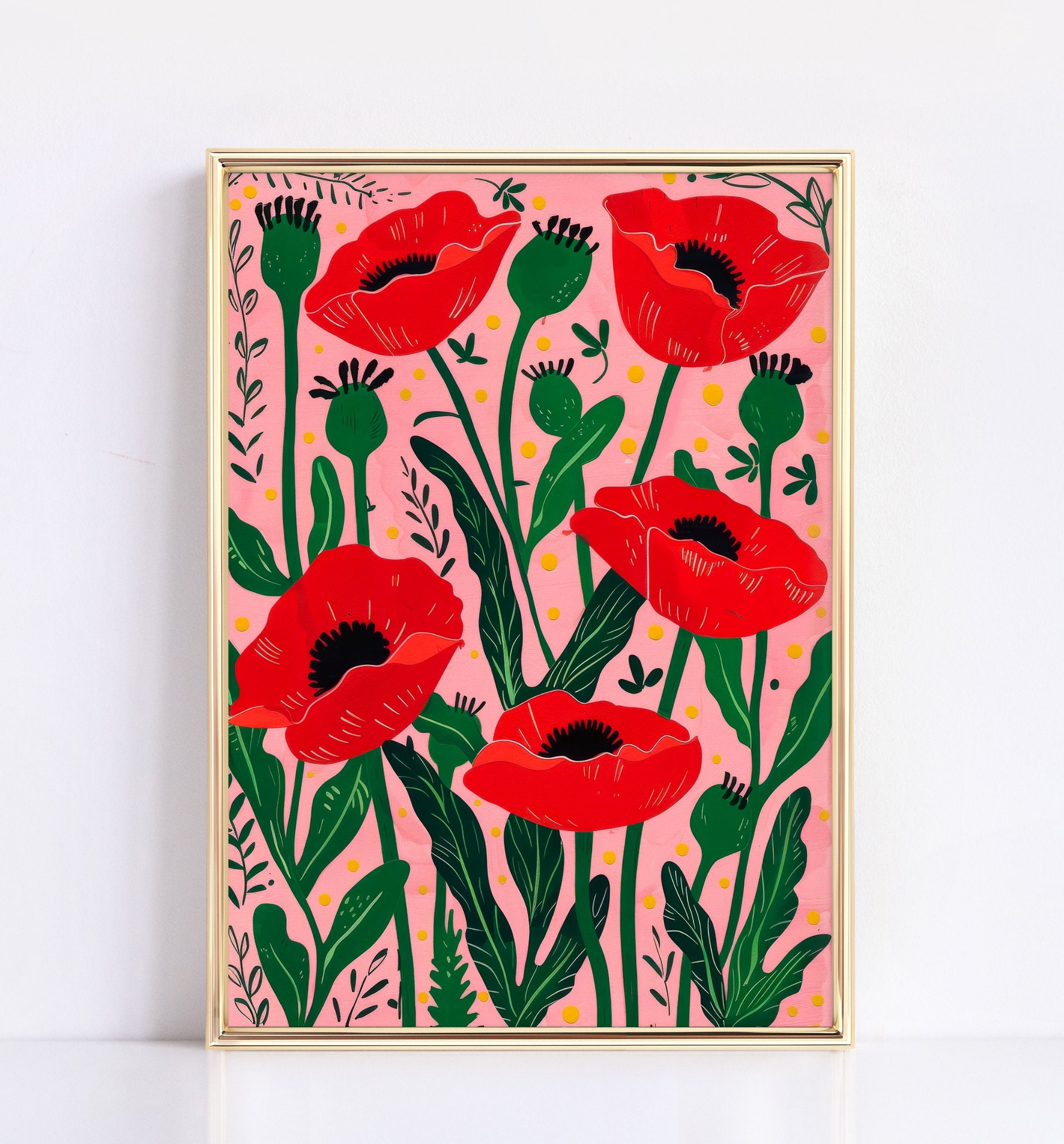 Poppy Botanical Digital wall art print