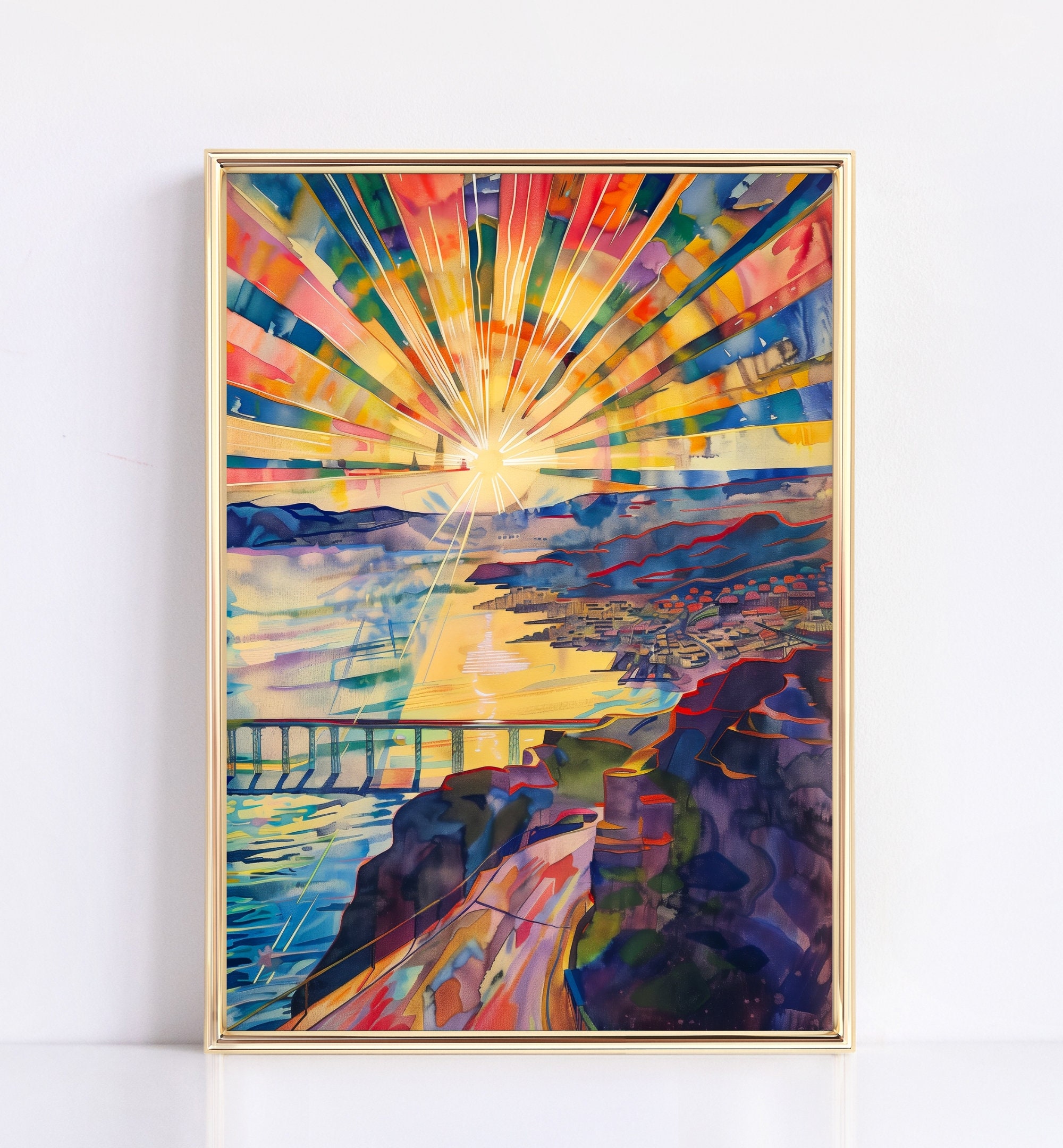 The Sun by Edvard Munch Wall wall art print
